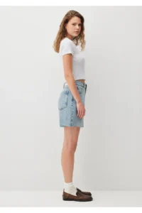 Mavi Gray Basic Crop T-Shirt Crop / Short Cut 1600814-85438 - Image 5