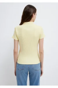 Mavi Yellow Polo T-Shirt Fitted 1613120-71305 - Image 5