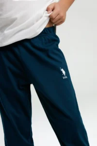 US Polo Assn. BASE. Polo Assn. Boy's White Short Sleeve Pajama Set - Image 3