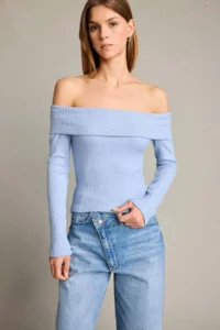 DeFacto Boat Neck Long Sleeve T-Shirt