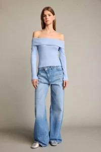 DeFacto Boat Neck Long Sleeve T-Shirt - Image 2