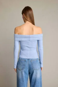 DeFacto Boat Neck Long Sleeve T-Shirt - Image 6