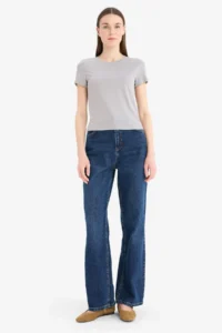 DeFacto Fitted Crew Neck Basic Plain Short Sleeve T-Shirt - Image 2
