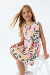 US Polo Assn. 4-9 Years Licensed Us Polo Assn Girl's Dress-Lilac - Image 2