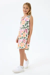 US Polo Assn. 4-9 Years Licensed Us Polo Assn Girl's Dress-Lilac - Image 3