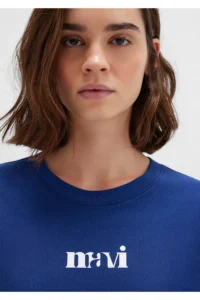 Mavi Printed Navy Blue T-Shirt Regular Fit / Normal Cut 1612241-70722 - Image 6