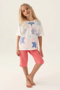 US Polo Assn. Girls' Cream Capri Set - Image 3