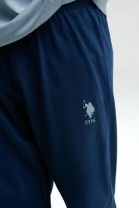 US Polo Assn. U.s. Polo Shirt Assn Boys' Blue Pajama Set - Image 4