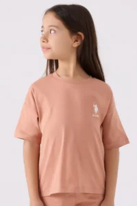 US Polo Assn. Girls' Pink Bermuda Set - Image 2