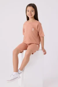 US Polo Assn. Girls' Pink Bermuda Set - Image 3