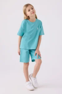 US Polo Assn. Us Polo Shirt Assn Girls' Green Bermuda Set