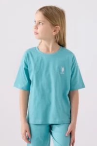 US Polo Assn. Us Polo Shirt Assn Girls' Green Bermuda Set - Image 2