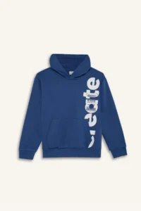 DeFacto Hooded Kangaroo Pocket Printed Sweatshirt Boy - Image 7