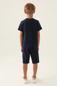US Polo Assn. U.s. Polo Shirt Assn Boys' Navy Blue Bermuda Set - Image 5