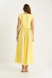 Bianco Lucci Women's Side Band Detailed Long Modal Dress 5254 - Image 8