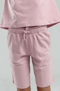 US Polo Assn. KIZ GARSON BERMUDA Set - Dusty Pink - Image 3