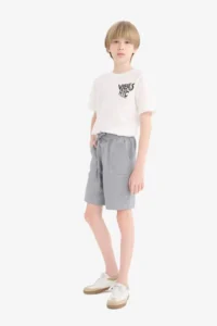 DeFacto Crew Neck Printed Short Sleeve T-Shirt Boy - Image 2