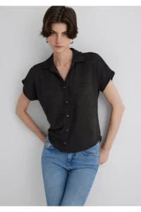Mavi Lux Touch Anthracite Polo T-Shirt Regular Fit / Normal Cut 1612142-70087