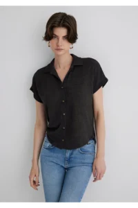 Mavi Lux Touch Anthracite Polo T-Shirt Regular Fit / Normal Cut 1612142-70087 - Image 2