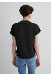 Mavi Lux Touch Anthracite Polo T-Shirt Regular Fit / Normal Cut 1612142-70087 - Image 4