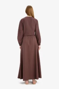 DeFacto A-Line Linen Blend Maxi Hijab Skirt - Image 6