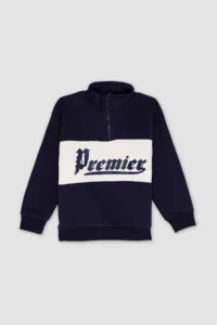 DeFacto Oversize Wide Fit Half Zipper Printed Sweatshirt Boy - Image 3