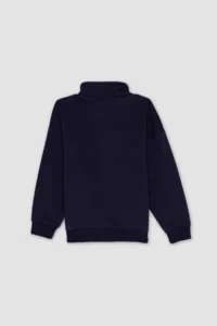 DeFacto Oversize Wide Fit Half Zipper Printed Sweatshirt Boy - Image 5