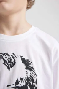 DeFacto Boy's Crew Neck Ataturk Printed Short Sleeve White T-Shirt - Image 8