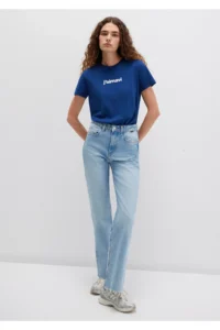 Mavi Printed Navy Blue T-Shirt Regular Fit / Normal Cut 1612242-70722 - Image 2