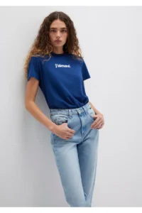 Mavi Printed Navy Blue T-Shirt Regular Fit / Normal Cut 1612242-70722 - Image 3