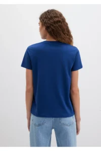 Mavi Printed Navy Blue T-Shirt Regular Fit / Normal Cut 1612242-70722 - Image 5