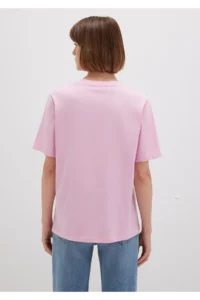Mavi Round Neck Pink Basic T-Shirt Regular Fit / Normal Cut 1600955-71117 - Image 5