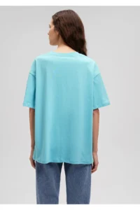 Mavi Logo Printed Green T-Shirt Regular Fit / Normal Cut 1600843-71463 - Image 4
