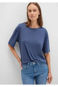Mavi Navy Blue (TENCEL™) Modal Basic T-Shirt Regular Fit / Normal Cut 1611897-70487