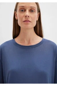 Mavi Navy Blue (TENCEL™) Modal Basic T-Shirt Regular Fit / Normal Cut 1611897-70487 - Image 5