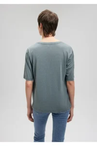 Mavi Gray Tencel Tm Modal Basic T-Shirt Regular Fit / Normal Cut 1611897-71598 - Image 4
