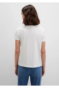 Mavi Printed White T-Shirt Regular Fit / Normal Cut 1612232-70057 - Image 5