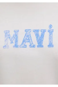Mavi Printed White T-Shirt Regular Fit / Normal Cut 1612232-70057 - Image 7
