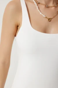 Happiness İstanbul Women White Balloon Midi Dress - Image 6