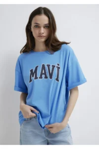 Mavi Logo Printed T-Shirt Oversize / Wide Cut -91478