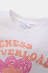 DeFacto Crew Neck Floral Short Sleeve T-Shirt for Baby Girl - Image 2