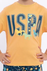 US Polo Assn. Girls' Yellow Capri Set - Image 4