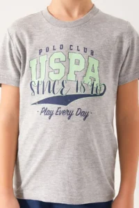 US Polo Assn. Play Every Day Gray Boys' Bermuda Set - Image 4