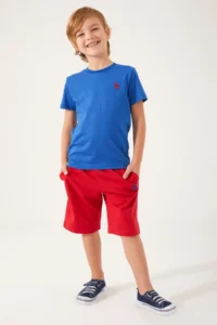 US Polo Assn. Base. Polo Assn Live Naturals Blue Boy Bermuda Suit - Image 2