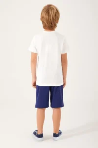 US Polo Assn. Assn Picture Signature Detail White Boy Bermuda Suit - Image 5