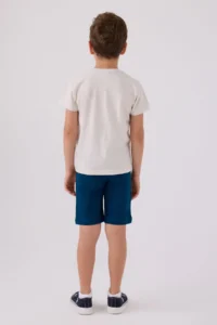 US Polo Assn. U.s. Polo Shirt Assn Boys' Cream Bermuda Set - Image 5