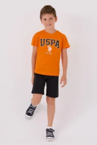 US Polo Assn. U.s. Polo Shirt Assn Boys' Yellow Bermuda Set - Image 3