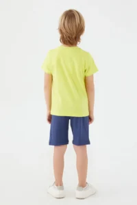US Polo Assn. U.s. Polo Shirt Assn Boys' Yellow Bermuda Set - Image 5