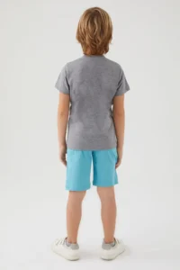 US Polo Assn. U.s. Polo Shirt Assn Boys' Gray Bermuda Set - Image 5