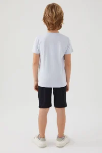 US Polo Assn. U.s. Polo Shirt Assn Boys' Blue Bermuda Set - Image 5